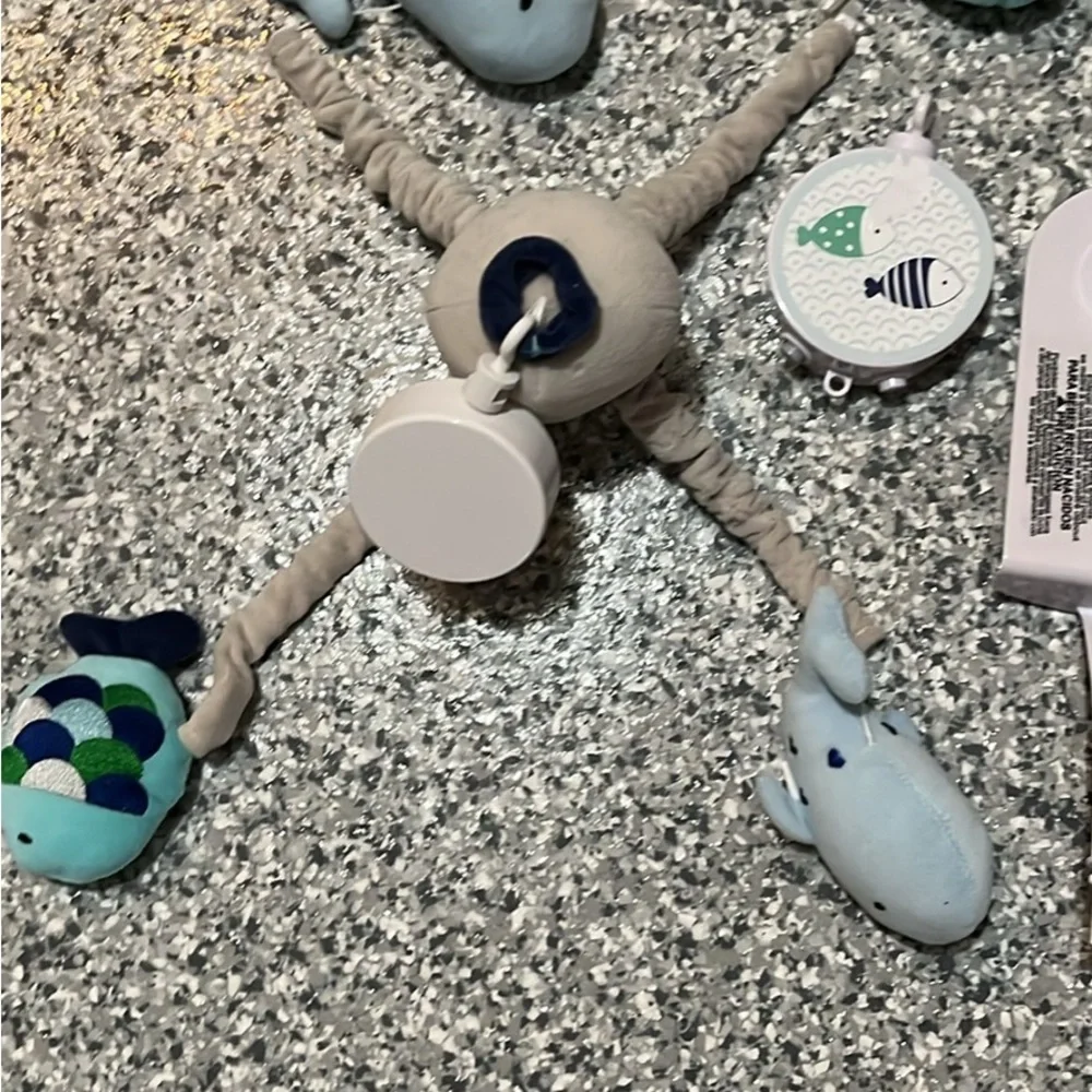 Ocean-Themed Baby Mobile with Whales and Octopus - Picture 6 of 6